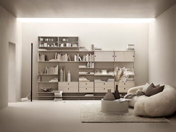 String Furniture String shelf 78 x 30 cm, 3-pack, beige