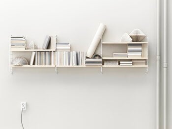 String Furniture String Pocket shelf, ash-white
