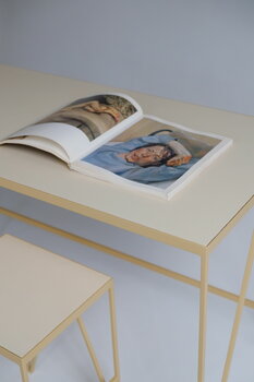 &New Study Desk työpöytä, linoleumi, butternut