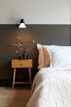 Anglepoise Type 80 W4 seinävalaisin, suora seinäkytkentä, mattamusta-opaali valkoinen, sisustuskuva