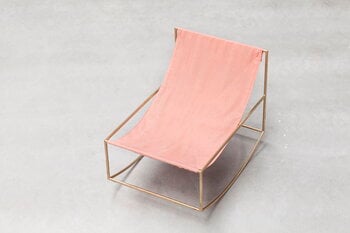 valerie_objects Rocking Chair, brass - pink