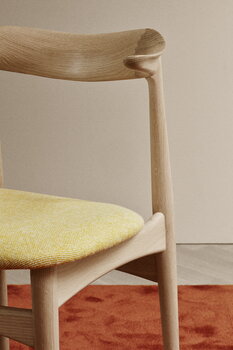 Warm Nordic Cow Horn chair, oiled oak - vanilla