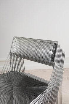 Magnus Olesen X-Line chair, bright chrome