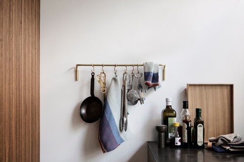 Ferm LIVING Kitchen Rod With 6 Hooks Brass Finnish Design Shop   15 3578 2 