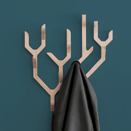 Hartô Ambroise wall coat rack, oak | Finnish Design Shop