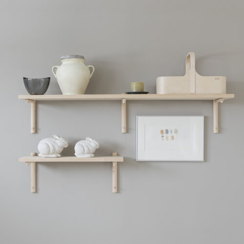 Verso Design Tikas wall shelf 24 x 120 cm, birch | Finnish Design Shop