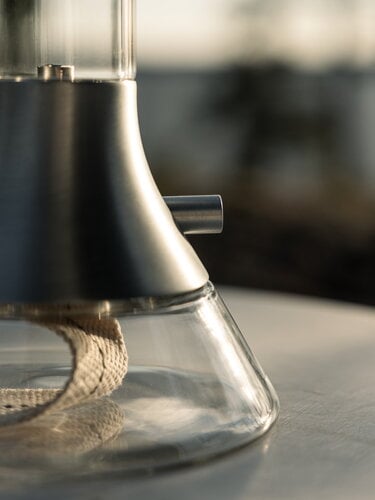 Design House Stockholm Fyr kerosene lamp, matte silver | Finnish Design ...