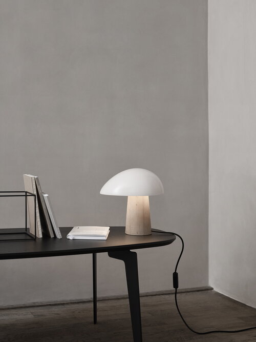 Fritz Hansen Night Owl table lamp, smokey white ash Finnish Design Shop