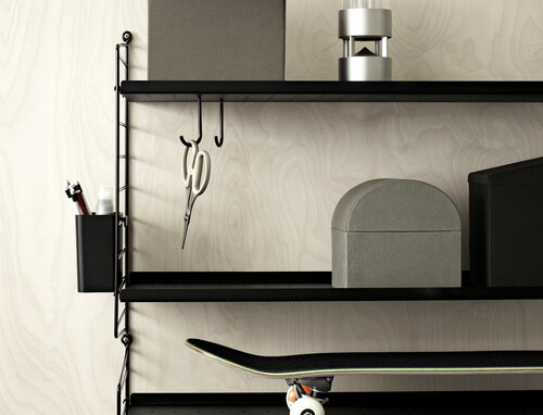 String Furniture String organizers, 3-pack, black | Finnish Design Shop