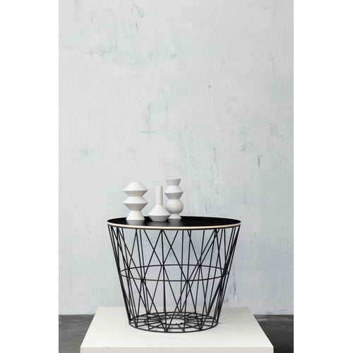 Ferm Living Wire basket, black Finnish Design Shop