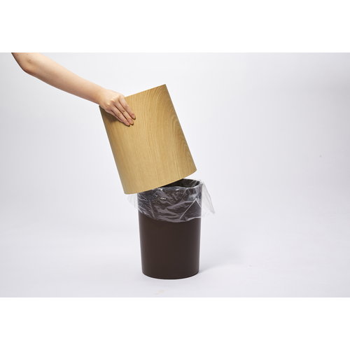 Ideaco Tubelor Homme trash can, oakwood Finnish Design Shop
