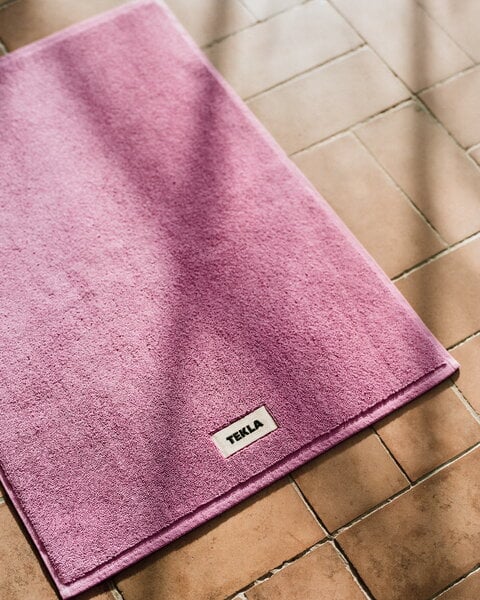 Tapis de bain, Tapis de bain, 70 x 50 cm, rose dégradé, Rose