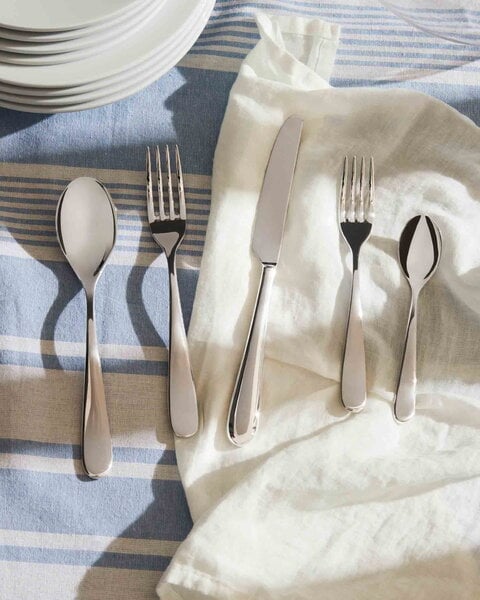 Cutlery, Nuovo Milano cutlery set, 24 pcs, stainless steel, Silver