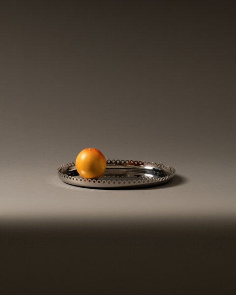 Vassoi, Vassoio Edges, acciaio inox, Argento