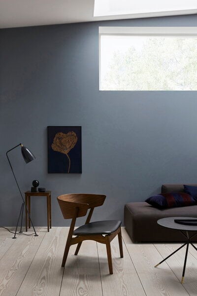 Tavoli da appoggio, Tavolino d'appoggio No 1, 35 x 25 cm, rovere oliato scuro - vetr, Marrone