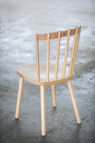 Dining chairs, Piena chair, lacquered birch, Natural