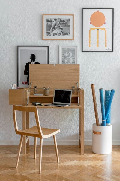 Office desks, Jat-ko workstation, oak, Natural