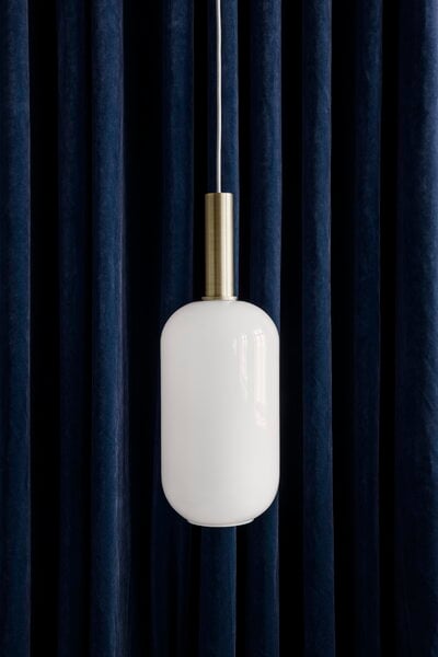 Pendant lamps, Opal shade, tall, White