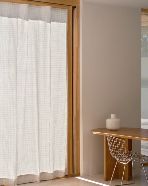 Curtains, Alku curtain, 135 x 250 cm, beige - white, White