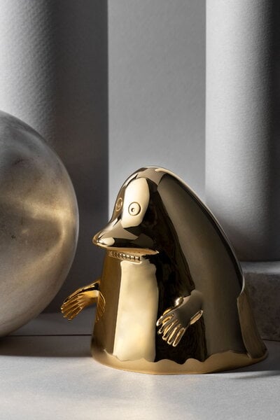 Figurines, Moomin x Skultuna The Groke figure, Gold