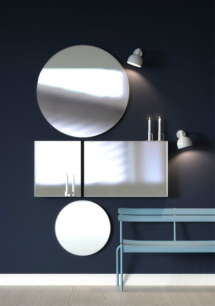 Wall mirrors, Unu mirror 4133, 40 x 60 cm, white, White