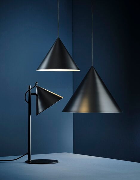 Pendant lamps, Benjamin pendant, 30 cm, matt black, Black