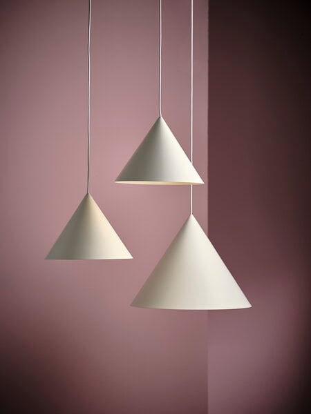 Pendant lamps, Benjamin pendant XL, 46 cm, matt white, White