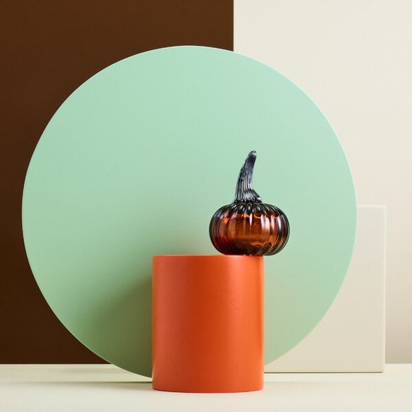 Glass objects, Pumpkin, seville orange, Orange