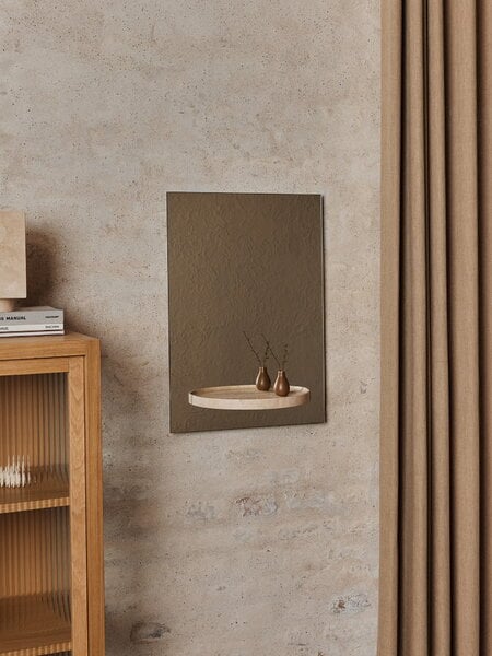 Specchi da parete, Specchio Symmetry, travertino, Beige