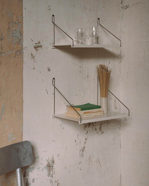 Image showcasing Frama D20 shelf, 40 cm, warm white steel | Finnish Design Shop