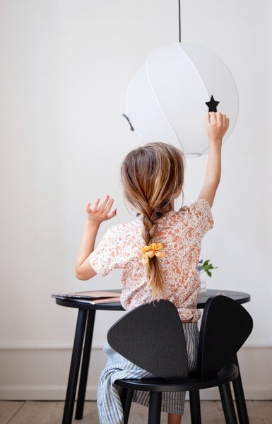 Mobili per bambini, Tavolino Mouse, basso, nero, Nero