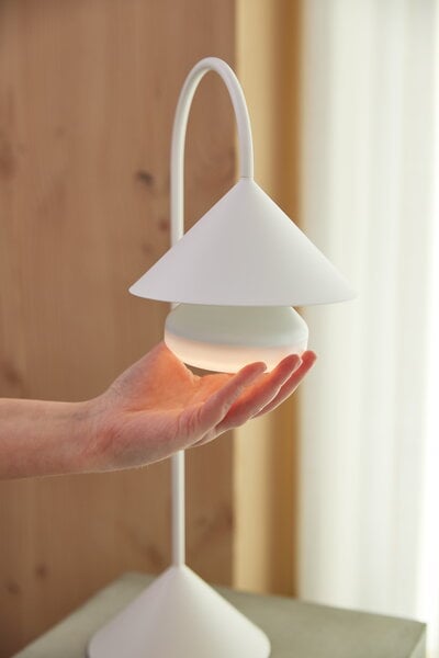 シーリングライト・天井照明 FRANDSEN honey lamp Frandsen Grasp rechargeable wall lamp, matt white | Finnish Design