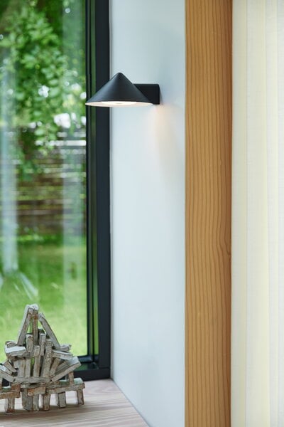 Wall lamps, Grasp rechargeable wall lamp, matt black, Black