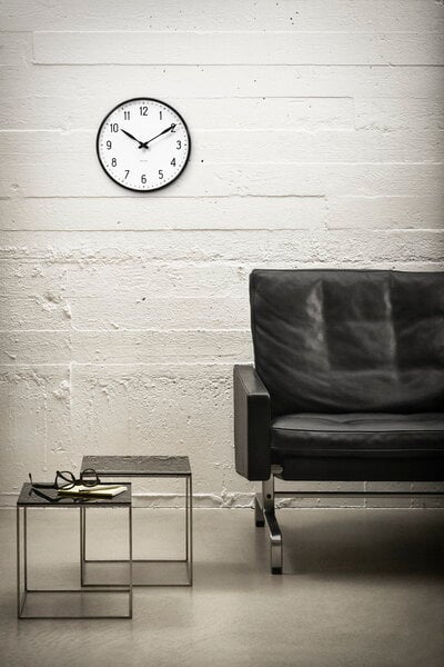 Wall clocks, AJ Station wall clock, 29 cm, White