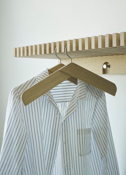 Coat hangers, Collar hanger, oak, Natural