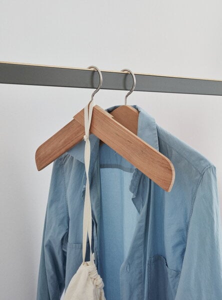 Coat hangers, Collar hanger, teak, Natural