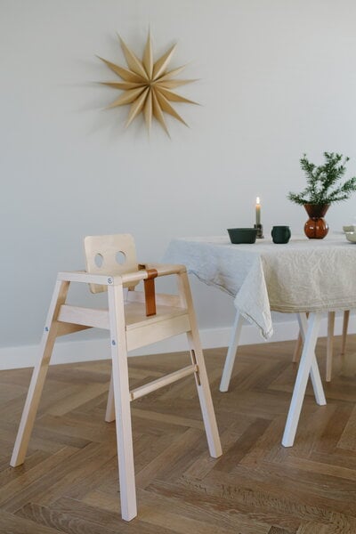 Kids' furniture, Robot high chair, birch, Natural