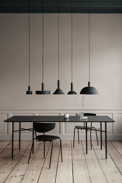 Pendant lamps, Socket Pendant Low, black, Black