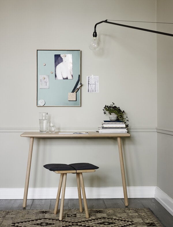 Office desks, Georg console table 110 cm, oak, Natural