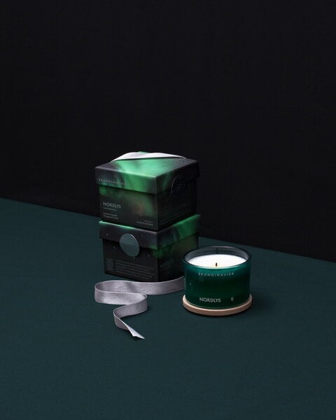 Scented candles, Scented candle with lid, NORDLYS, 90 g, Green
