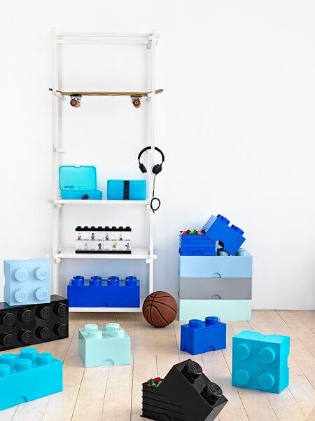 Scatole, Contenitore Lego Storage Brick 8, aqua, Celeste