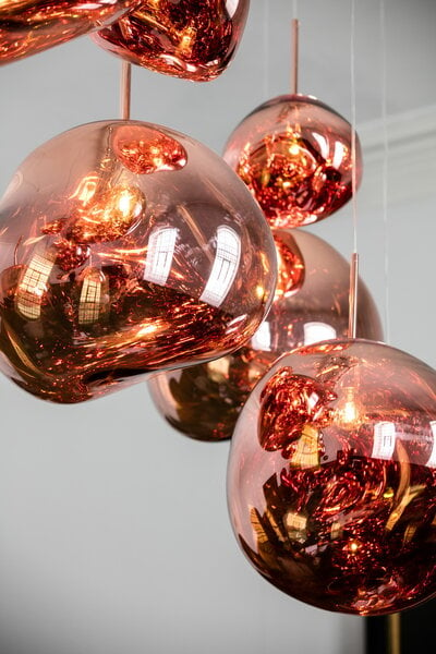 Pendant lamps, Melt LED pendant, copper, Copper