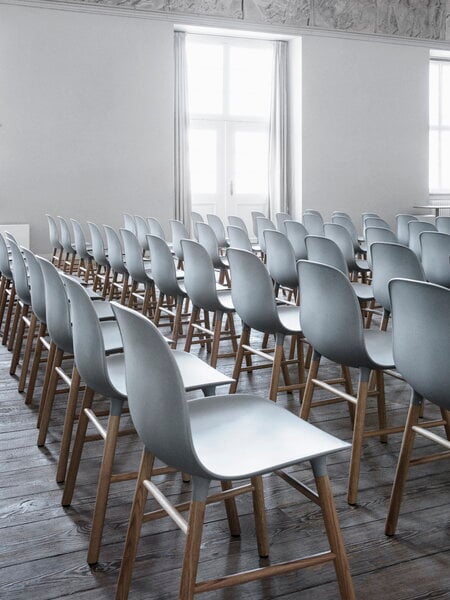 Dining chairs, Form chair, grey - oak, Gray