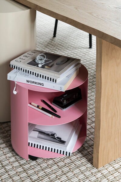 Storage units, Hide side table, light pink, Pink