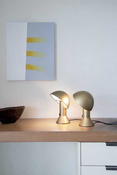 Table lamps, Elmetto table lamp, gold, Gold