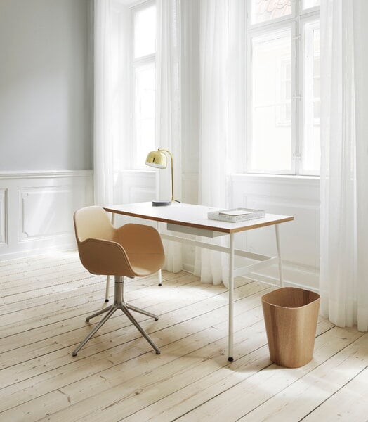 Office chairs, Form Swivel 4L armchair, aluminium - Synergy 16, Gray