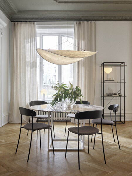 Dining tables, Florence dining table, 145 cm, white - white marble Viola, White