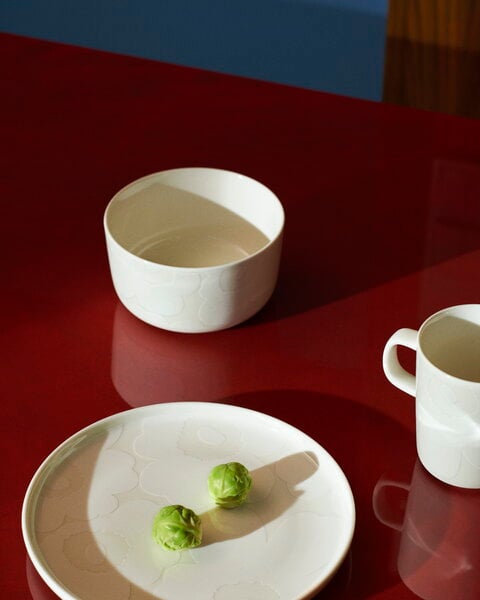 Bowls, Oiva - Unikko bowl, 5 dl, off-white - white, White