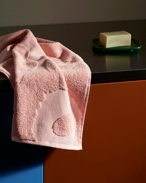 Asciugamani da bagno, Asciugamano da ospiti Unikko, cipria - rosa, Rosa