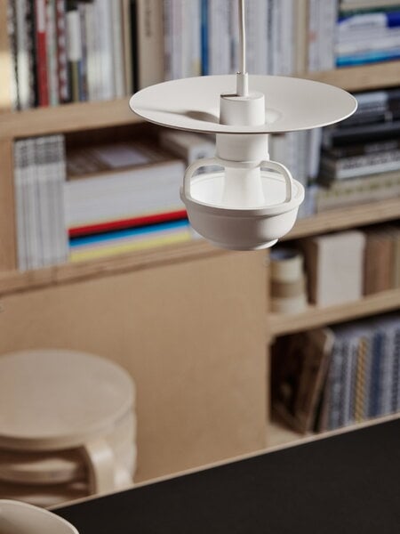 Pendant lamps, Kori pendant with disc shade, white, White